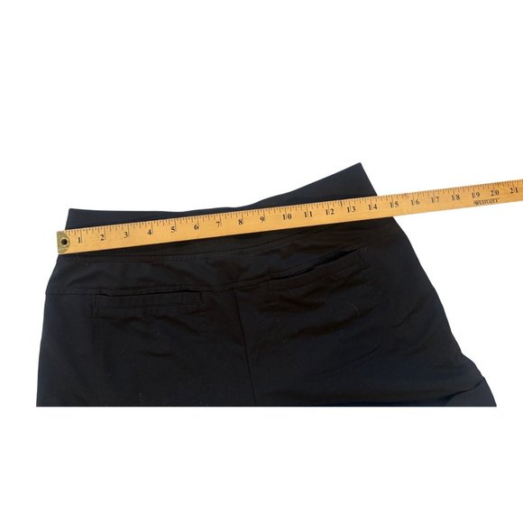 ATHLETA Midtown Shorts Cuffed Hem Drawstring 708303 Black Sz 4 Tall - Picture 5 of 5